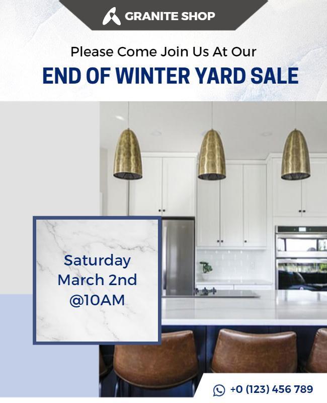 End Of Winter Yard Sale Event Flyer Template