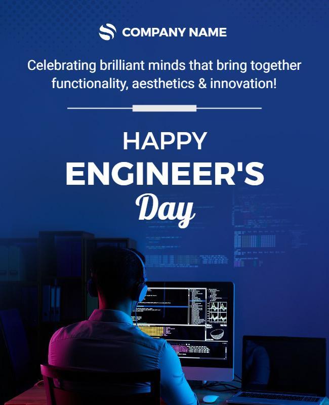 Engineers Day Celebration Event Flyer Template