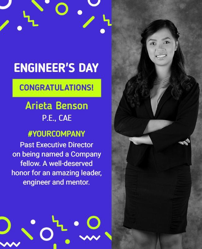 Engineers Day Celebration Recognition Flyer Template