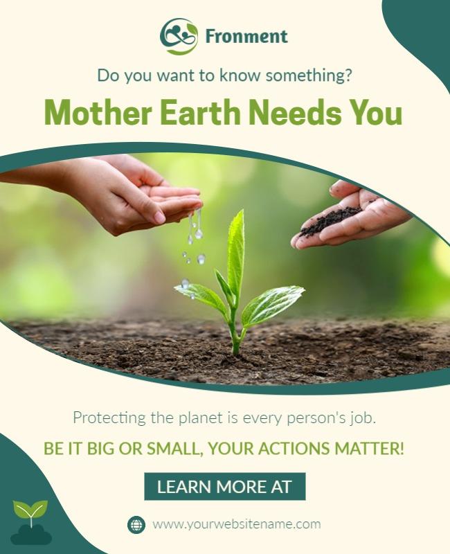 Environmental Awareness Campaign Flyer Template