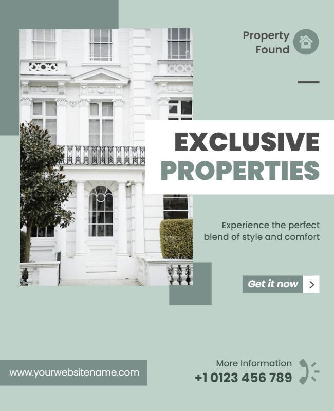 Exclusive Real Estate Property Promotion Flyer Template