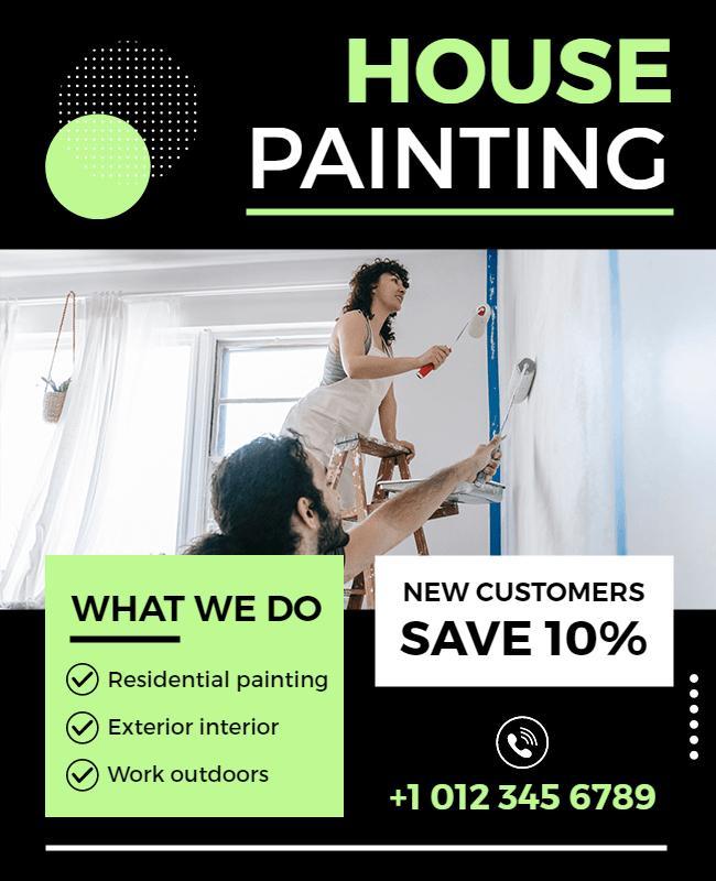 Expert Residential and Commercial Painting Services Flyer Template