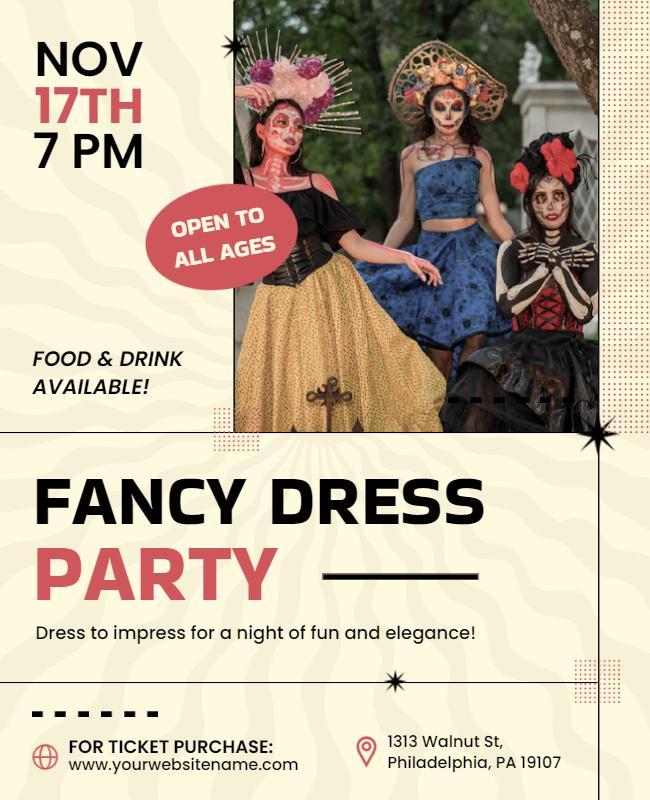 Fancy Dress Costume Event Flyer Template