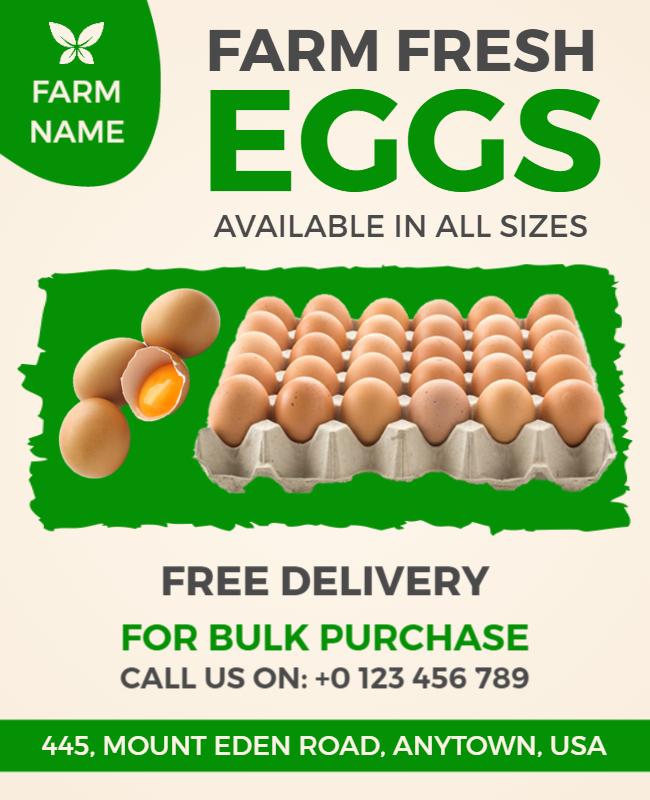 Farm Fresh Eggs Promotion Flyer Template