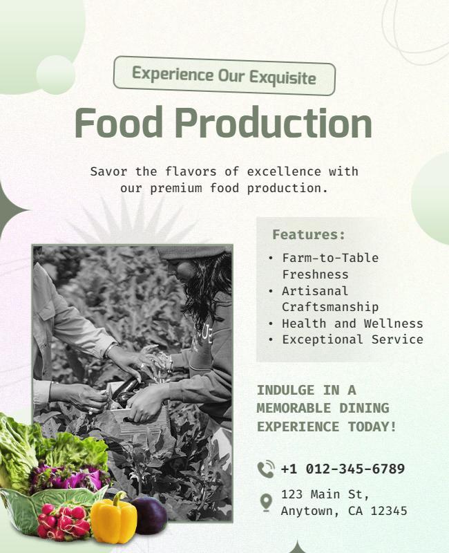 Farm to Table Culinary Experience Flyer Template