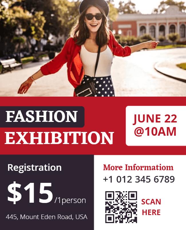 Fashion Exhibition Event Promotion Flyer Template