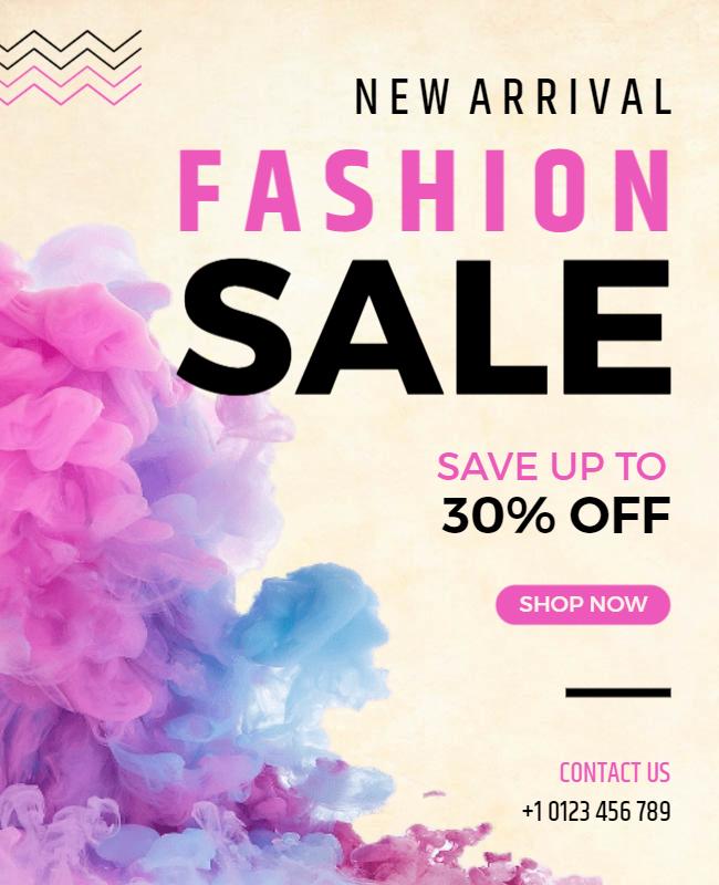 Fashion Sale Promotion Flyer Template