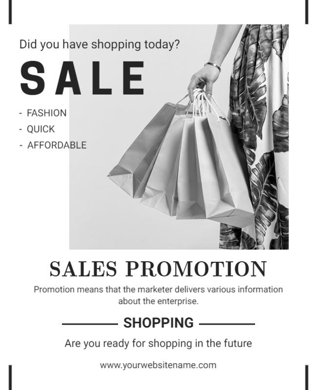 Fashion Shopping Sales Promotion Flyer Template