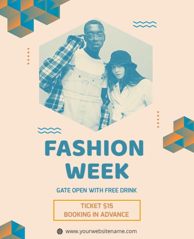 Fashion Week Event Promotion Flyer Template