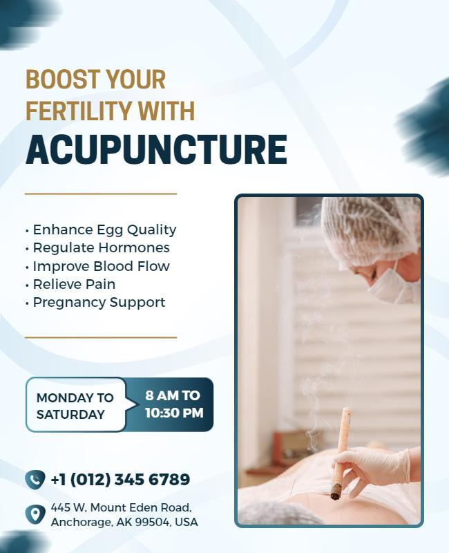 Fertility Acupuncture Health Services Flyer Template