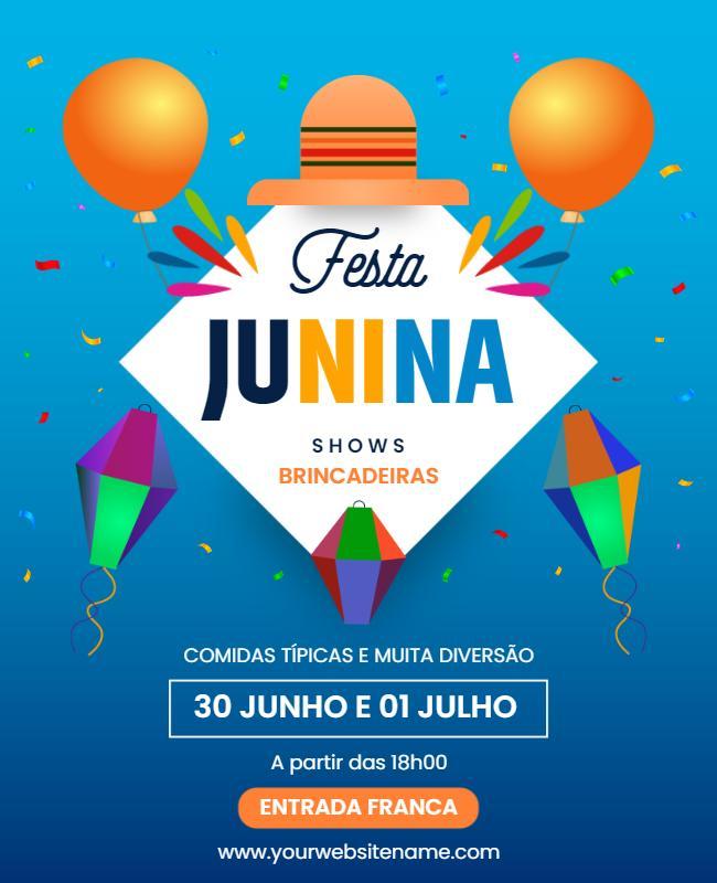 Festa Junina Celebration Event Flyer Template