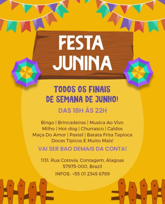 Festa Junina Celebration Event Flyer Template