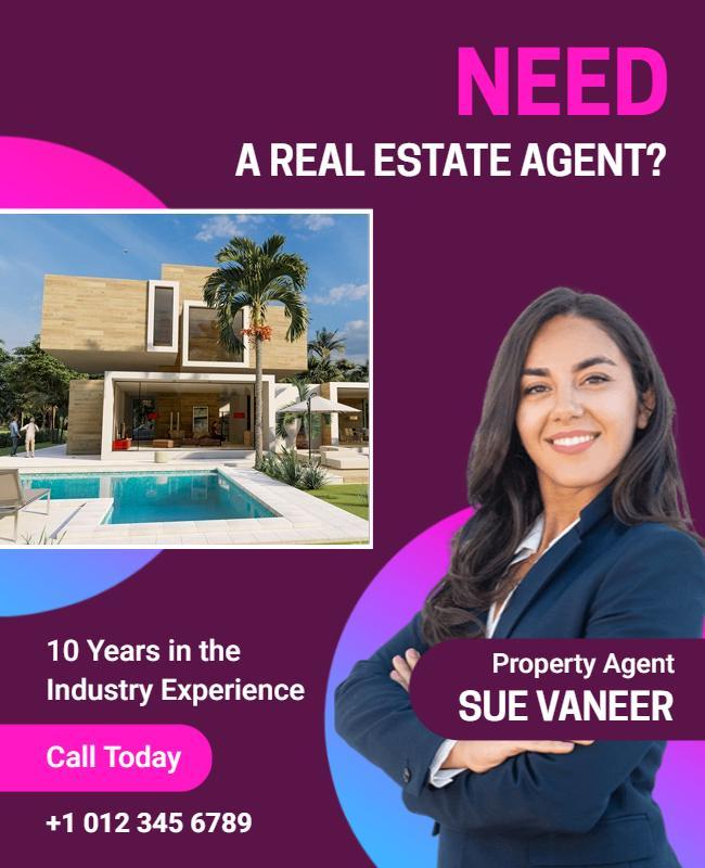 Find Your Ideal Home with Our Agent Flyer Template