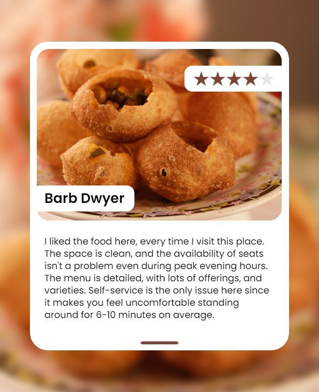 Food Review Feedback Flyer Template