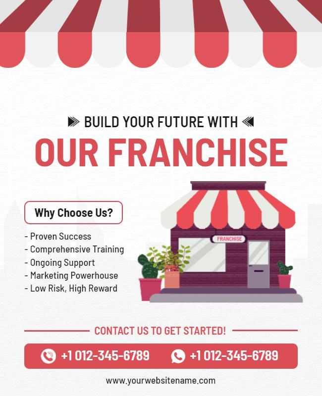 Franchise Opportunity Business Promotion Flyer Template