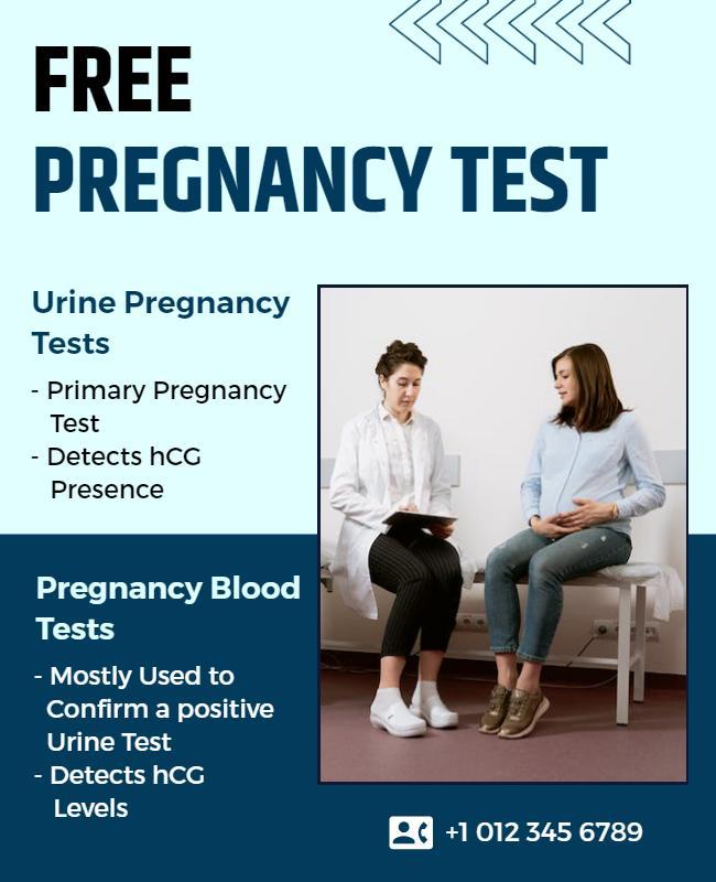 Free Pregnancy Test Flyer Template