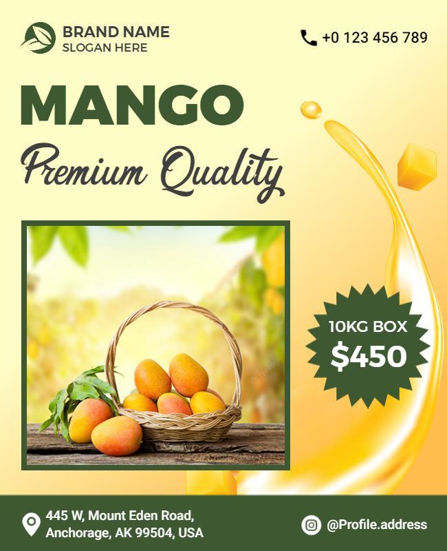 Fresh Mango Premium Quality Flyer Template