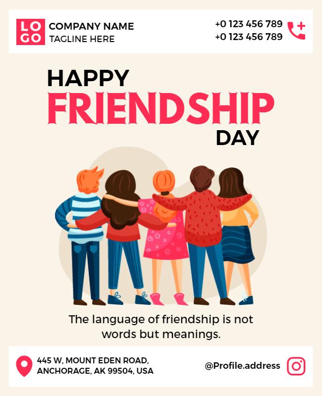 Friendship Day Celebration Event Flyer Template