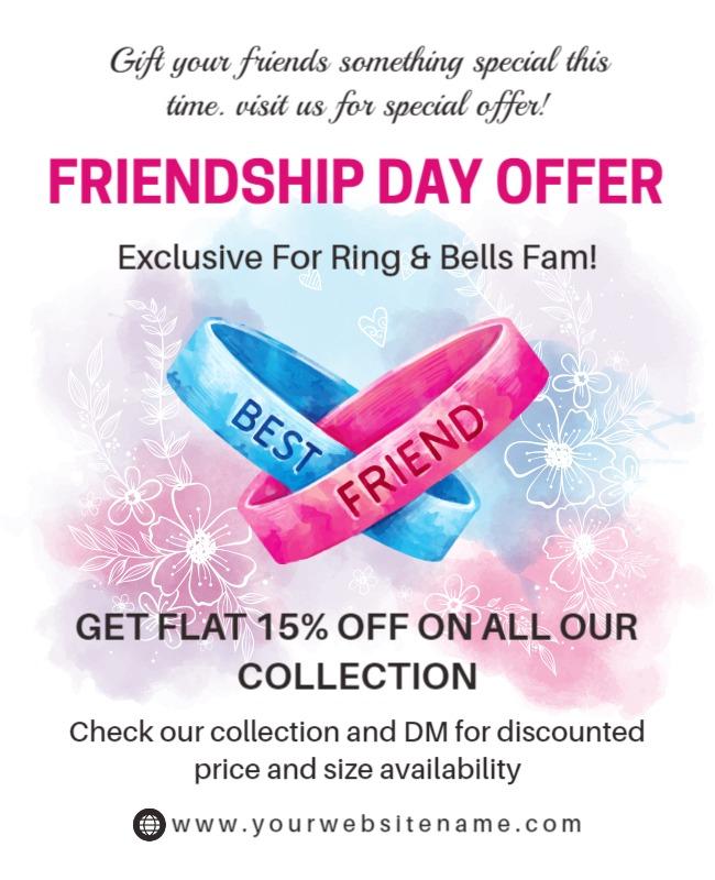 Friendship Day Special Offer Flyer Template