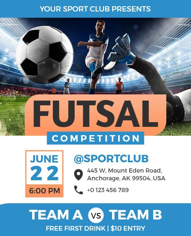 Futsal Competition Event Flyer Template