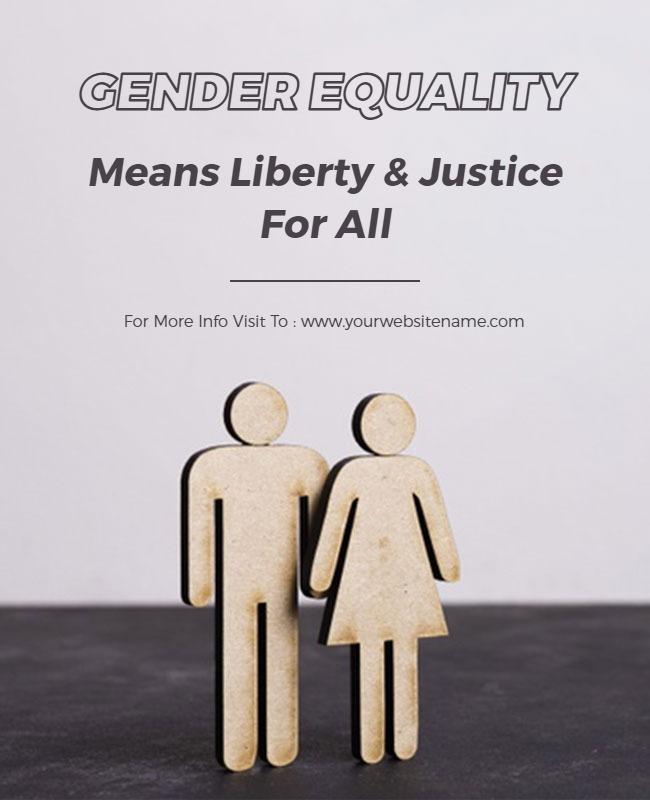 Gender Equality Awareness Campaign Flyer Template