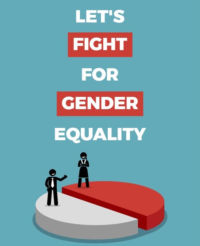 Gender Equality Awareness Campaign Flyer Template