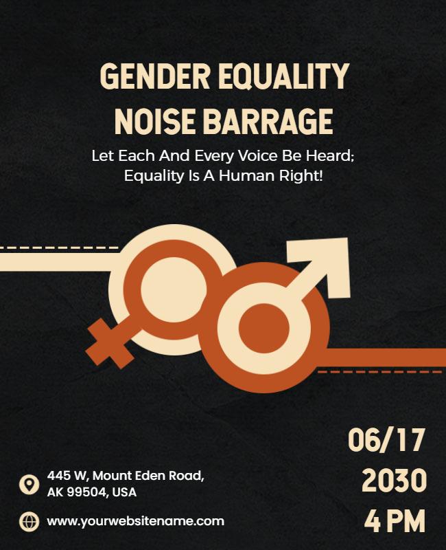 Gender Equality Awareness Event Flyer Template