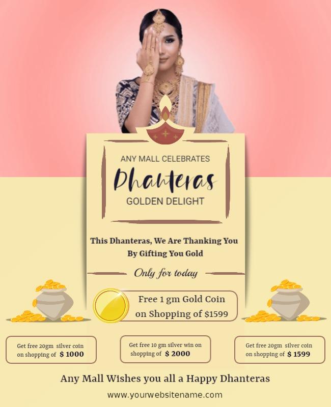 Givry and Astra Dhanteras Poster Template