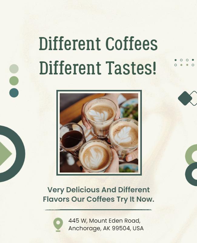 Gourmet Coffee Tasting Event Flyer Template