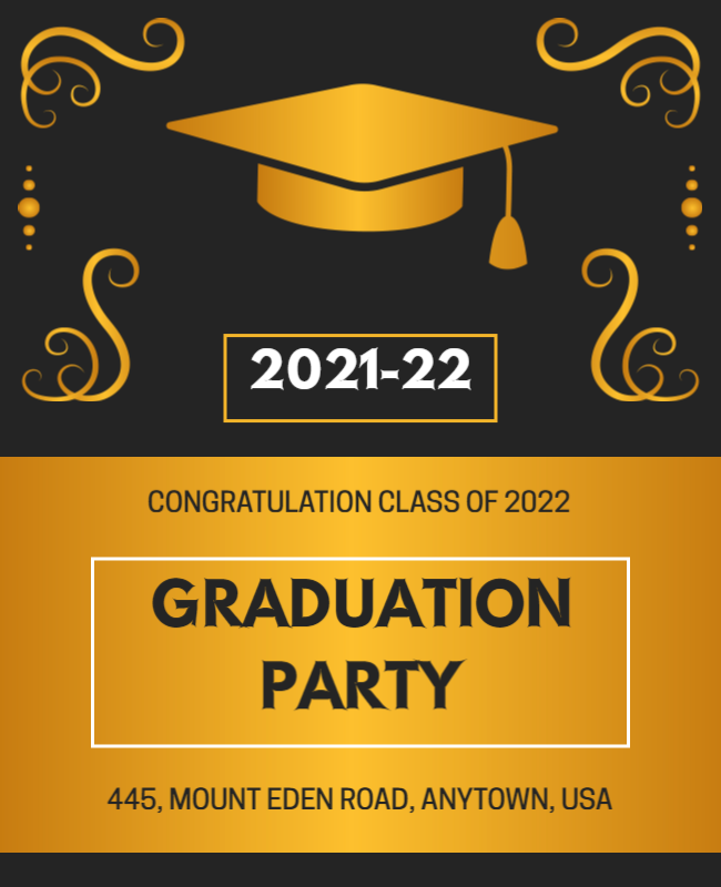 Graduation Celebration Event Flyer Template