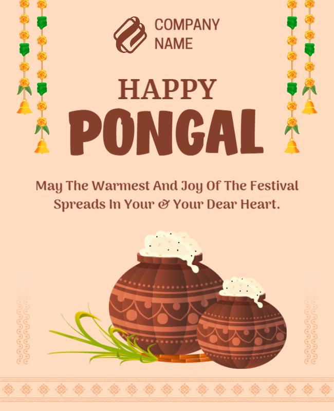 Happy Pongal Poster Template