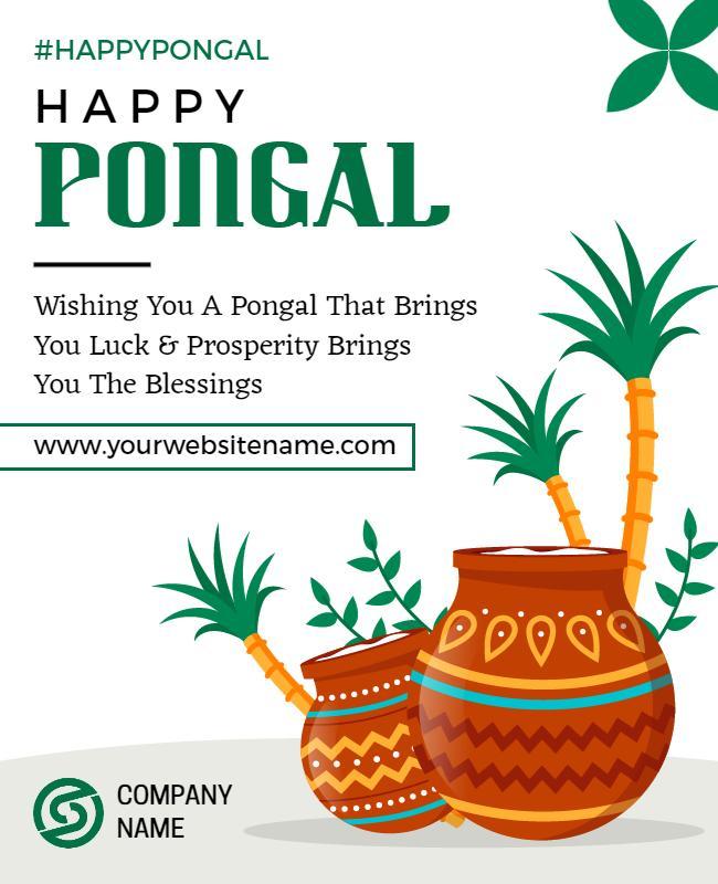 Happy Pongal Poster Template