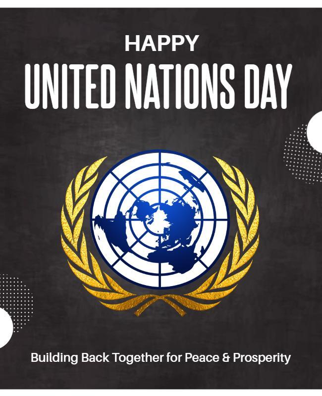 Happy United Nations Day Celebration Flyer Template