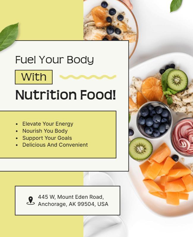 Healthy Nutrition Promotion Flyer Template