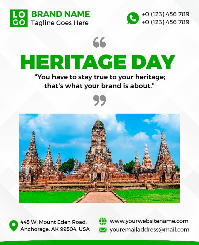 Heritage Day Celebration Event Flyer Template