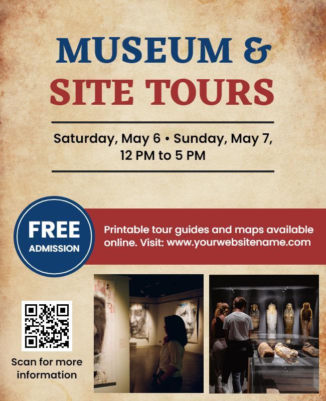 Historical Museum and Site Tours Flyer Template