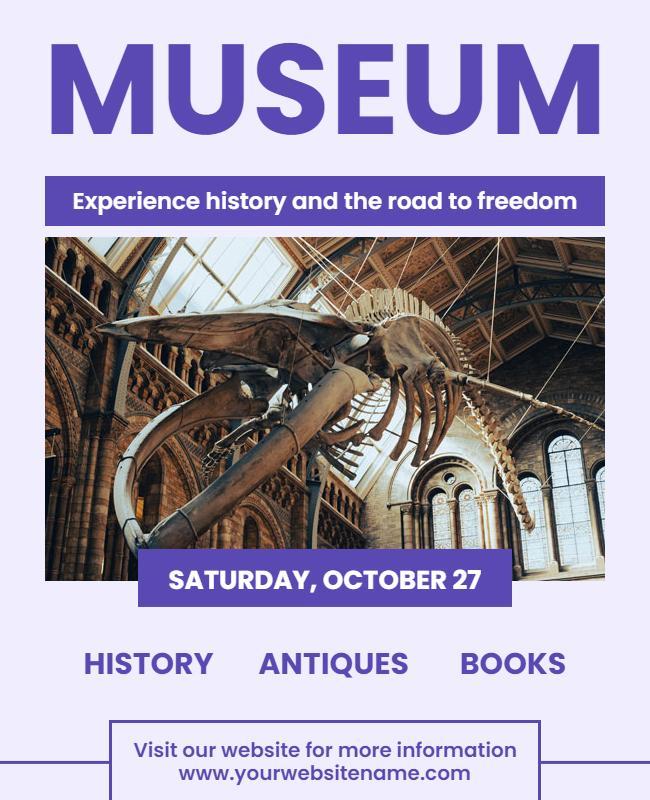 Historical Museum Exhibition Flyer Template