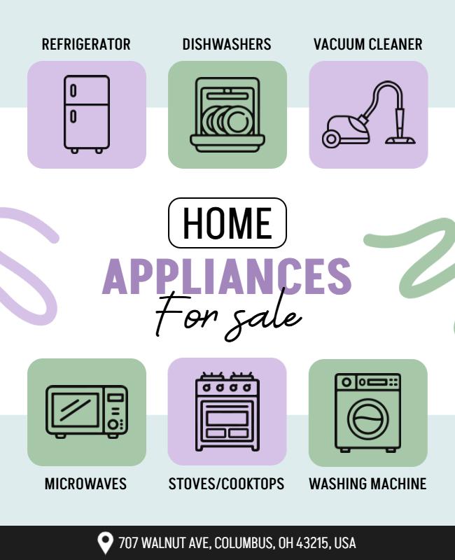 Home Appliances Sale Promotion Flyer Template