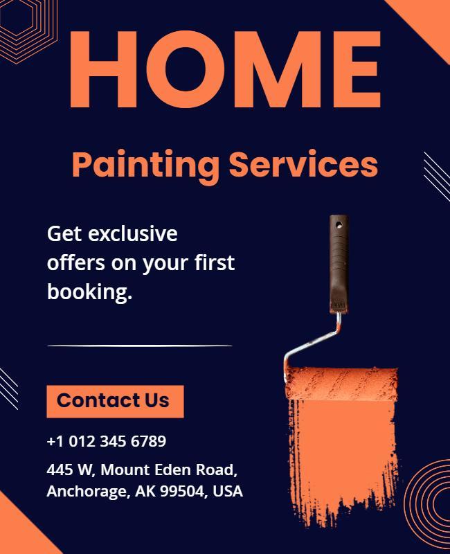 Home Painting Services Promotional Flyer Template