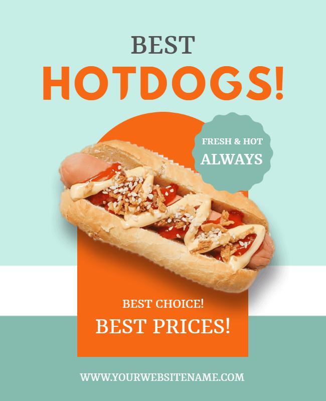 Hotdog Special Offers Flyer Template