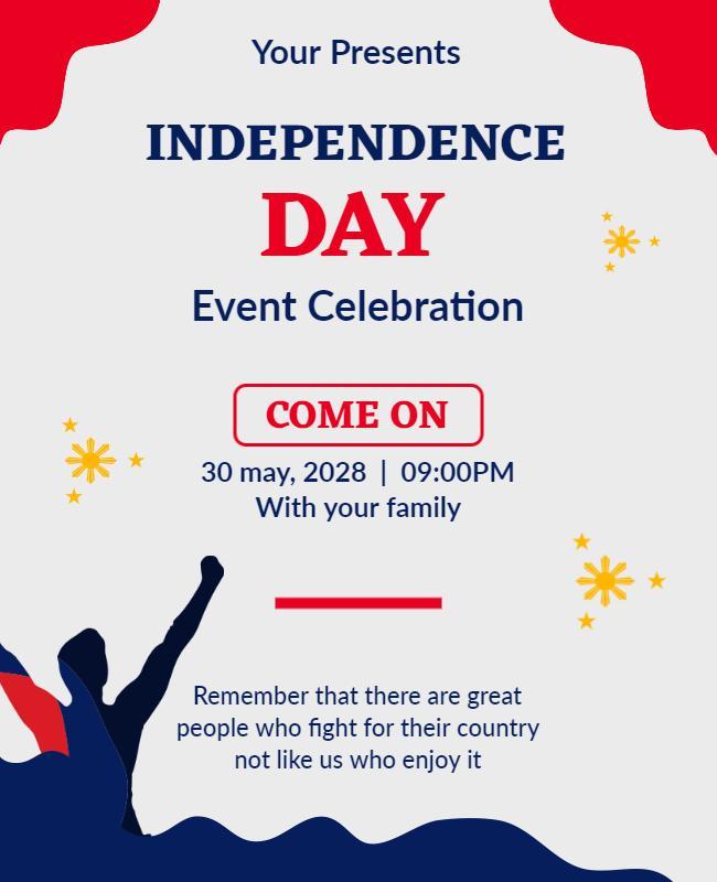 Independence Day Celebration Event Flyer Template