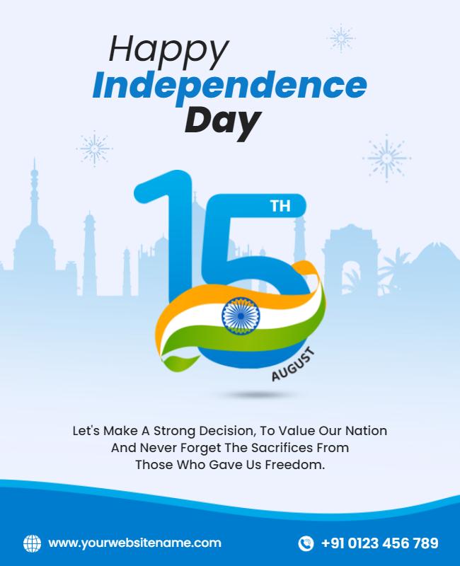 Independence Day Celebration Flyer Template