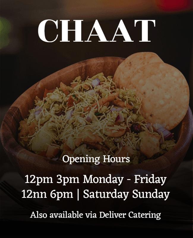 Indian Street Food Chaat Flyer Template