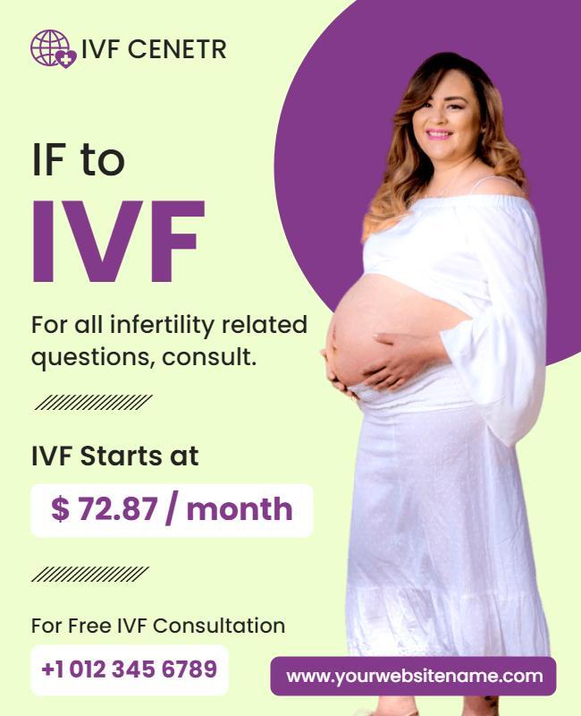 Infertility Consultation Ivf Services Flyer Template