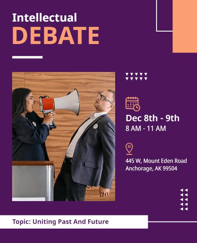 Intellectual Debate Event Flyer Template