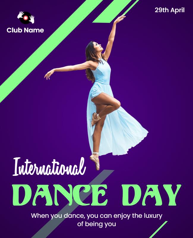 International Dance Day Celebration Flyer Template