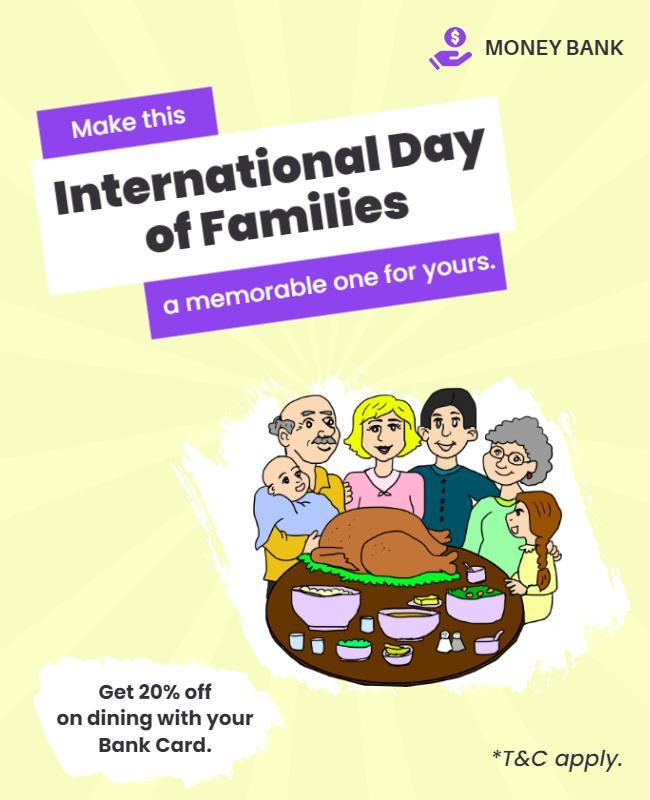 International Day Of Families Celebration Flyer Template