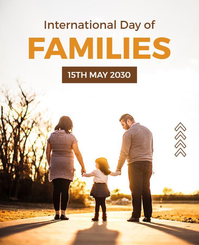 International Day Of Families Celebration Flyer Template