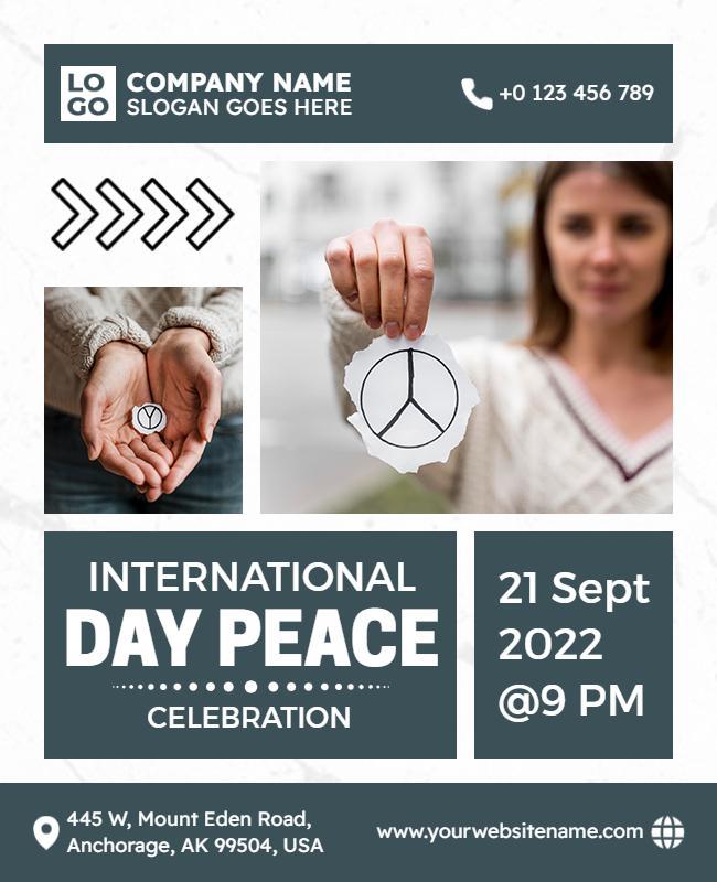 International Day Peace Celebration Flyer Template