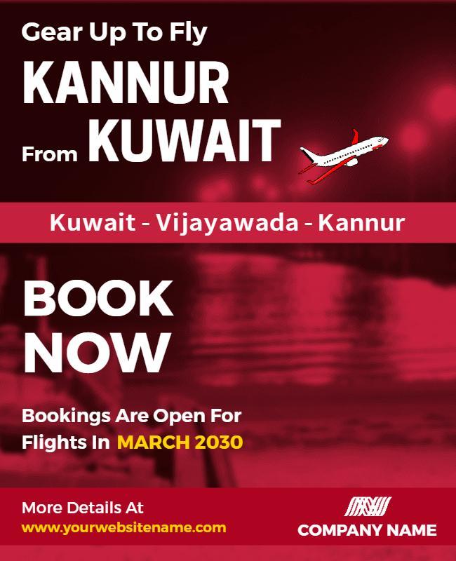 International Flight Booking Promotion Flyer Template